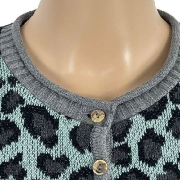 Skovhuus cotton wool alpaca button down cardigan size Small Colorful - Picture 7 of 13